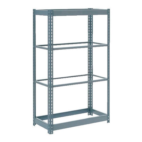 Heavy Duty Shelving 48W x 24D x 60H With 4 Shelves, No Deck, Gray